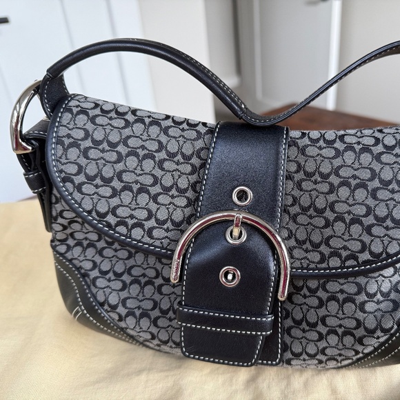 Coach Soho Flap Bag In Signature Textile Jacquard - Picture 4 of 7